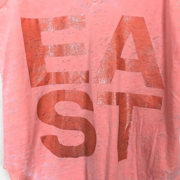 Soulcycle East Pink V Neck Burnout Graphic Tank - Picture 4 of 8